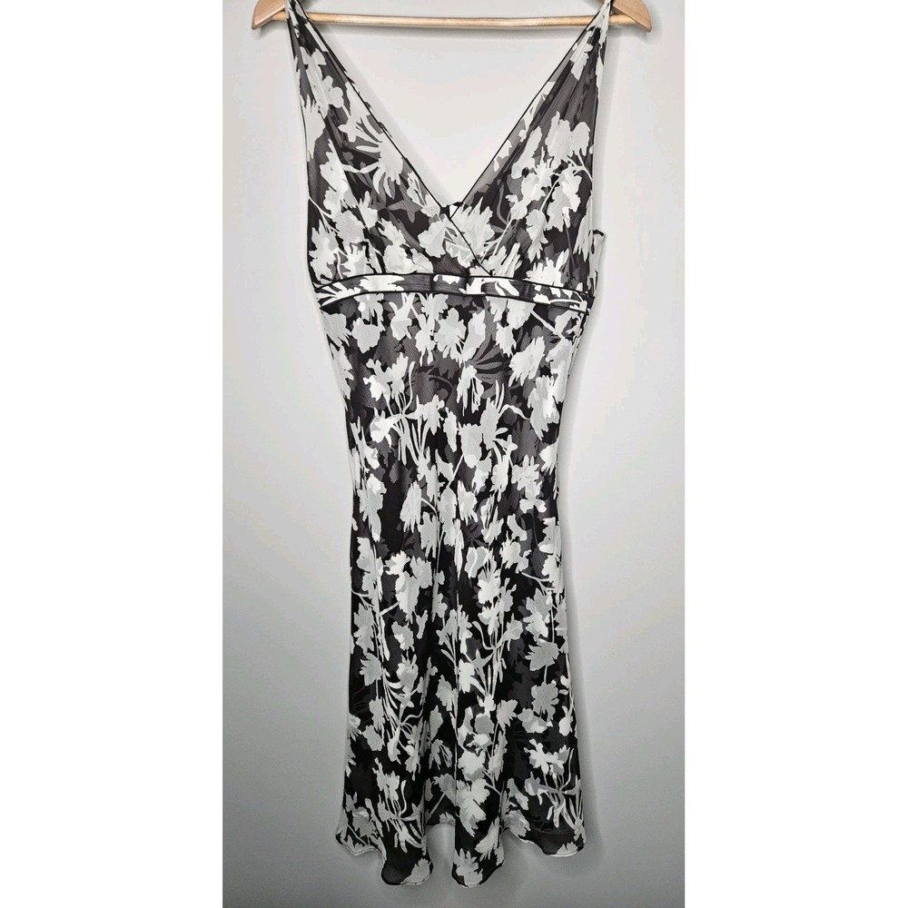 Vintage Ann Taylor Dress 10 Chocolate Brown Silk Babydoll Y2K Midi Fairy Grunge